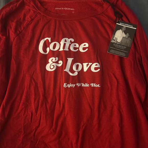 NWT Good HYOUman Size Large super soft red sweatshirt - Picture 3 of 3